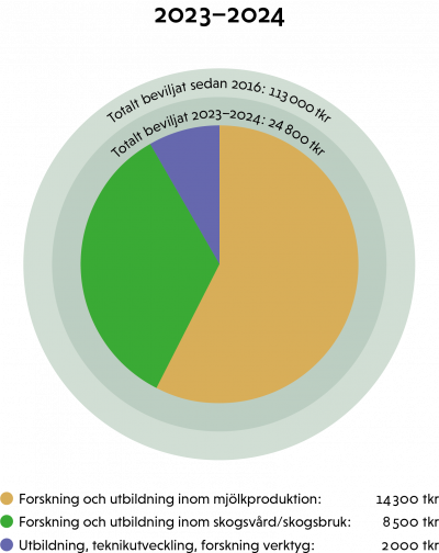 Wernerstiftelsen, diagram 2023-2024